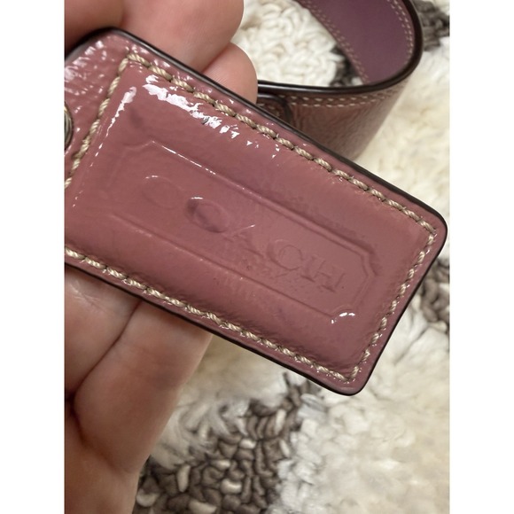 Y2K VTG Rare Coach Flap Soho Big Buckle Shoulder Bag Pink Purple Purse F15204 - Picture 14 of 16